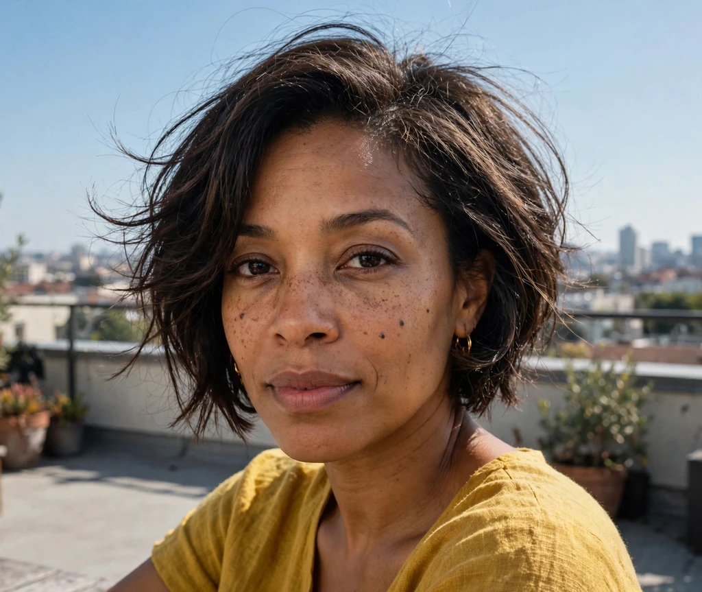 Wispy textured stacked bob for fine hair