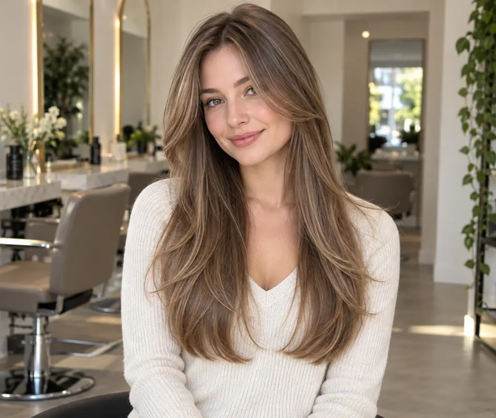 Subtle Butterfly Haircut for Fine Long Hair