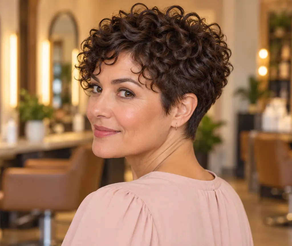 Textured Curly Pixie